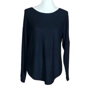 M Magaschoni black cashmere blend long sleeve sweater Size Small